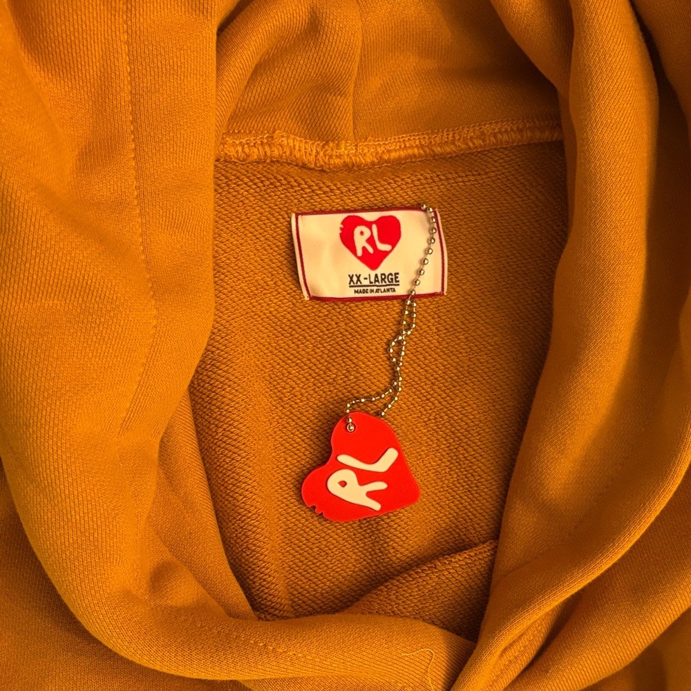 Orange Hoodie with White Lettering - Picture 6 of 6